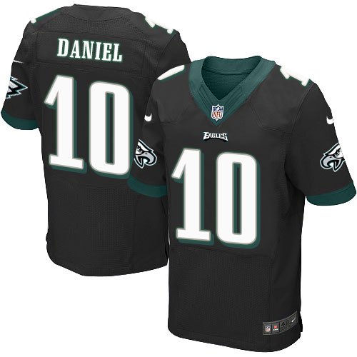 Men's Elite Chase Daniel Nike Jersey Black Alternate - #10 NFL Philadelphia Eagles